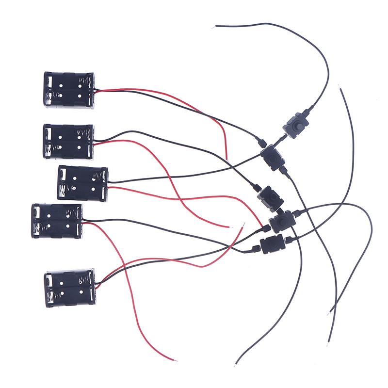 5PCS 23A Battery 12V Clip Holder Box Case Black High Quality For 23a Mn21 Ms21 Car Remote Control Battery Box