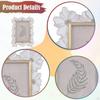 Decorative Resin Photo Frame , Vintage Holder for Classic European Ornament, Floral