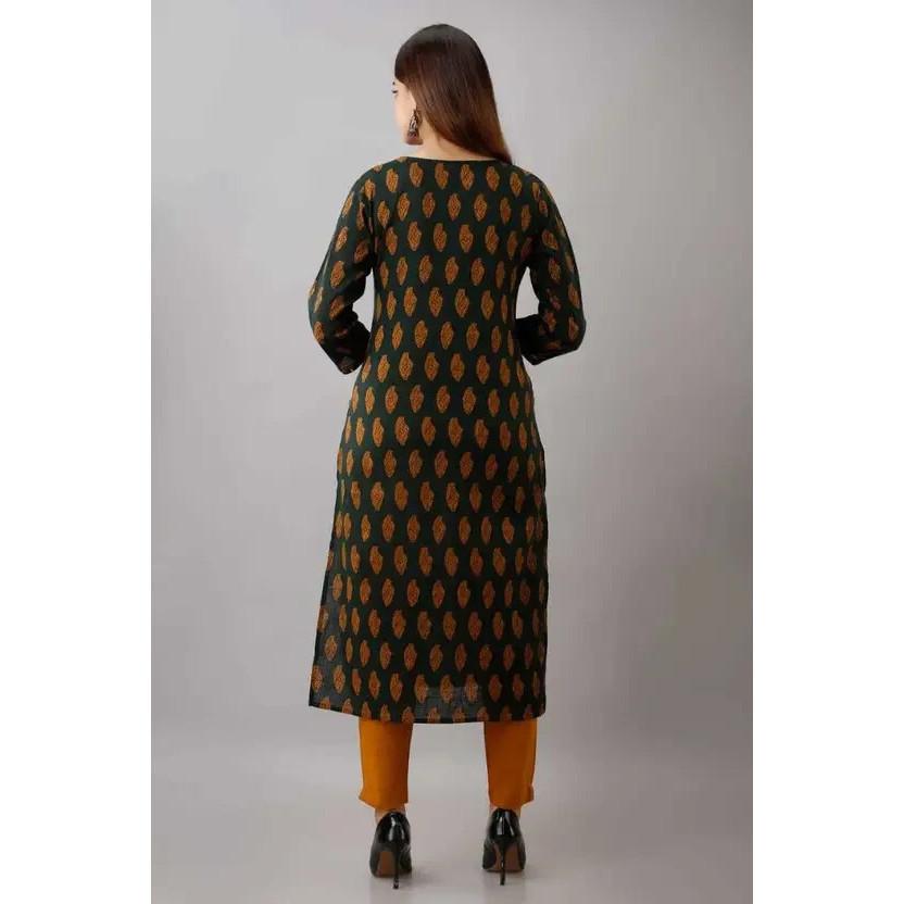 Women Pure Cotton Kurta Pant Dupatta Set Indian Pakistani Top Tunic Kurti Dress VF-20215