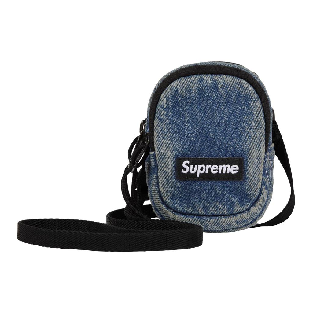 New Supreme 100% Cotton Crossbody Bags Mini Unisex Denim Blue SUP-FW25-21