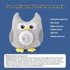 Kid Sleep Soother Pillow Newborn Sleep Aid Sound Machine Starry Projector Stuffed Animal Plush Toy Musical Soother Plush Cuddly