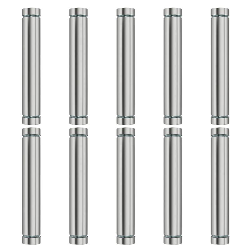 10Pcs Glass Fasteners Rustproof Decorative Nails Stainless Steel Advertising Standoffs Pin Nails Billboards Fixing Screws