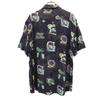 Quiksilver Overall handle Short sleeve shirt M Black Men's Used