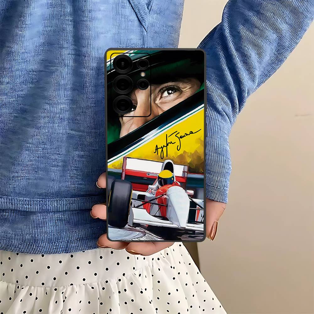 

A-Ayrton S-Senna F1 Racing Phone Case For Samsung S 24 Fe 25 Ultra Plus 20 Lite 21 30 22 23 24 22 Ultra 5G Fundas Samsung S23 5G