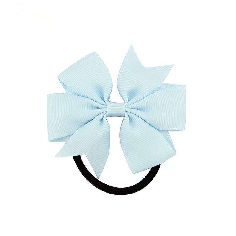 Rope Bow Tie Hair Accessories Hair Band Elastic Hair Band Children's Grosgrain Ribbon Bow Cute Girls