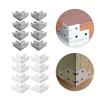 8pcs Box Corners Protector Flight Case Corner Code Right Angle Support Bracket Box Edge Protection Cover Hardware Accessories