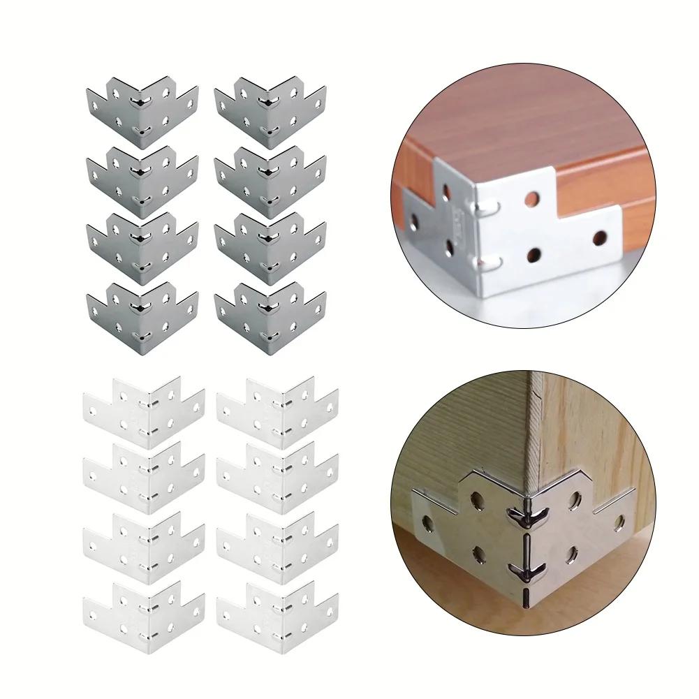 8pcs Box Corners Protector Flight Case Corner Code Right Angle Support Bracket Box Edge Protection Cover Hardware Accessories