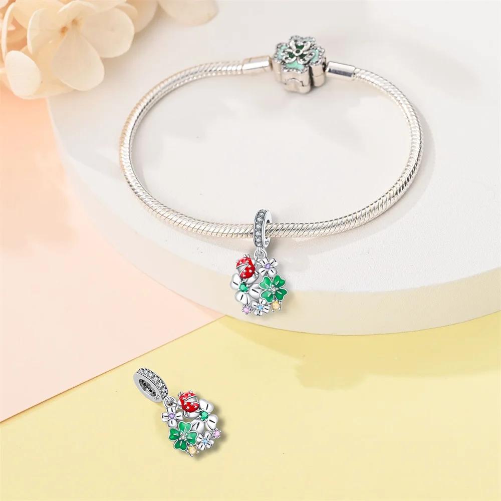 Copper Snail Squirrel Bee Charm Pendant Bead Compatible With Charm Copper Authentic Bracelets Women Jewellery Making Gift