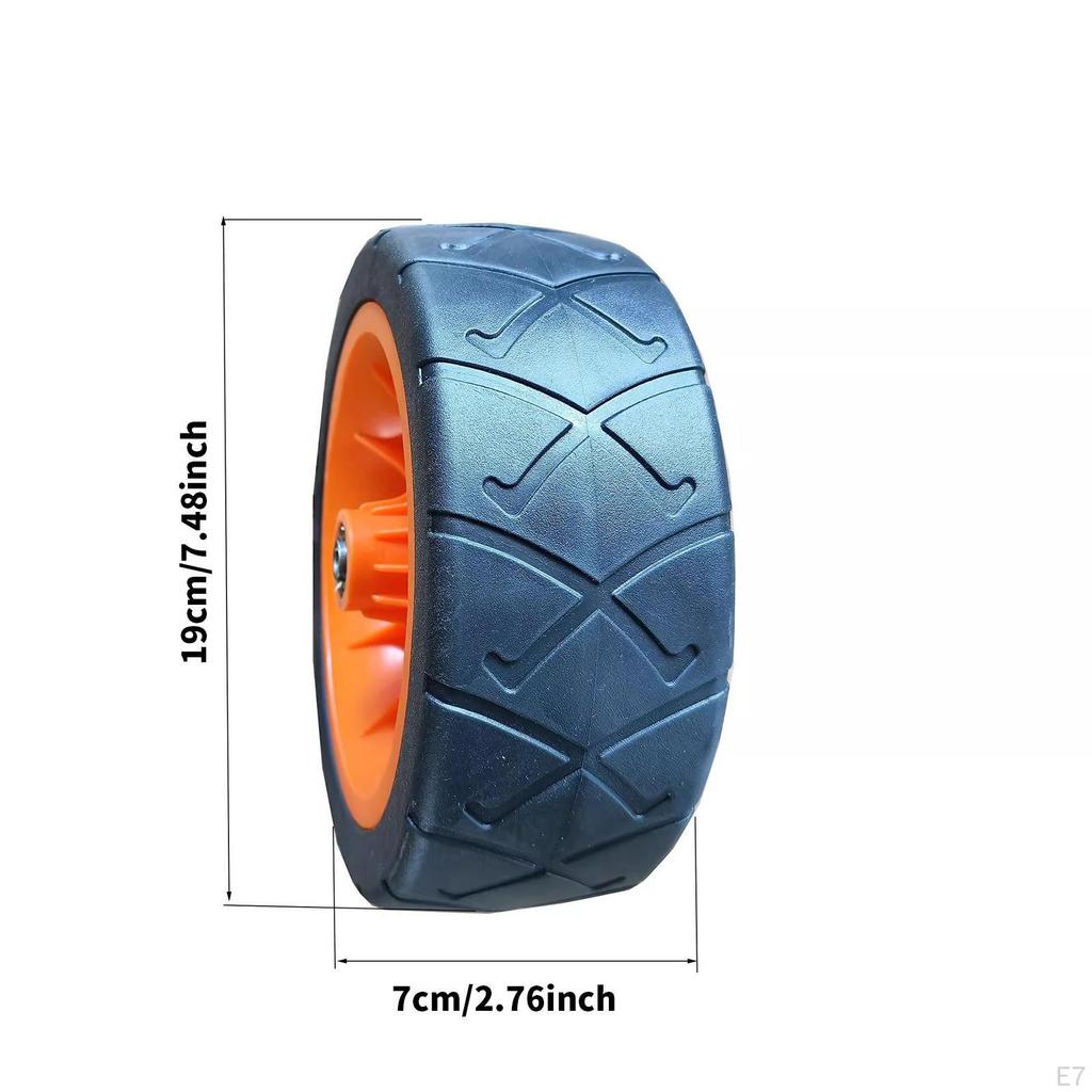 PVC Solid Wheel for Garden Utility Carts Repair Parts Heavy Duty Multifunctional Muddy Terrain