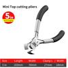 Needle Nose Pliers 5.7'' High Carbon Steel Tweezer Nose Pliers with Smooth Jaws Comfort Grip Handles for Jewelry Making