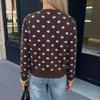 Women's Knit Jacket, Long Sleeve, Loose Fit for Fall and Winter