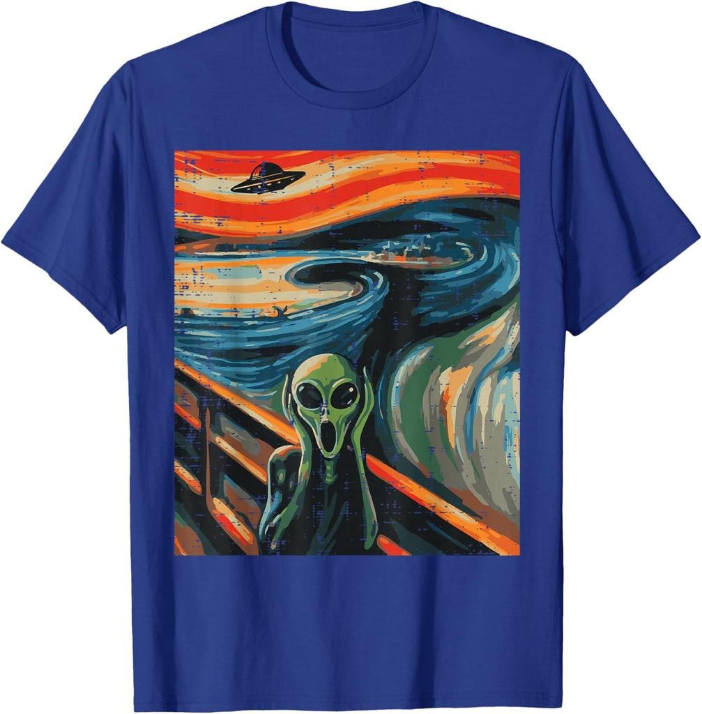 Parodie na Vetřelce Výkřik UFO Umění Grafické Tričko Pánské Dámské Unisex Bavlna Ležérní Tričko