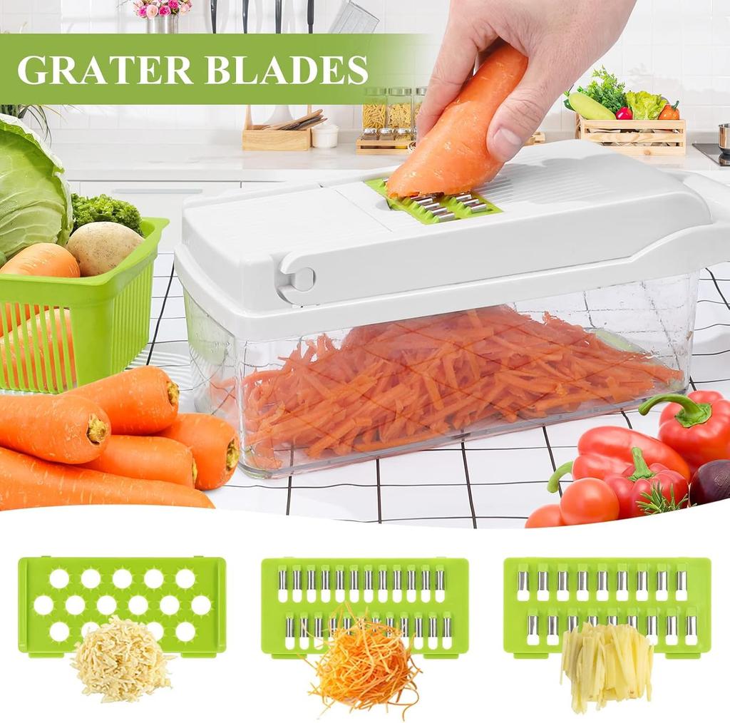 vegetable slicer and grater set Multi-function (white)