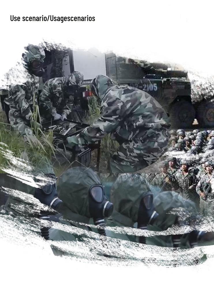 MF11B Banggu Full Face Anti-Gas Rubber Mask with Self-Priming Filter for Biochemical Protection and Training