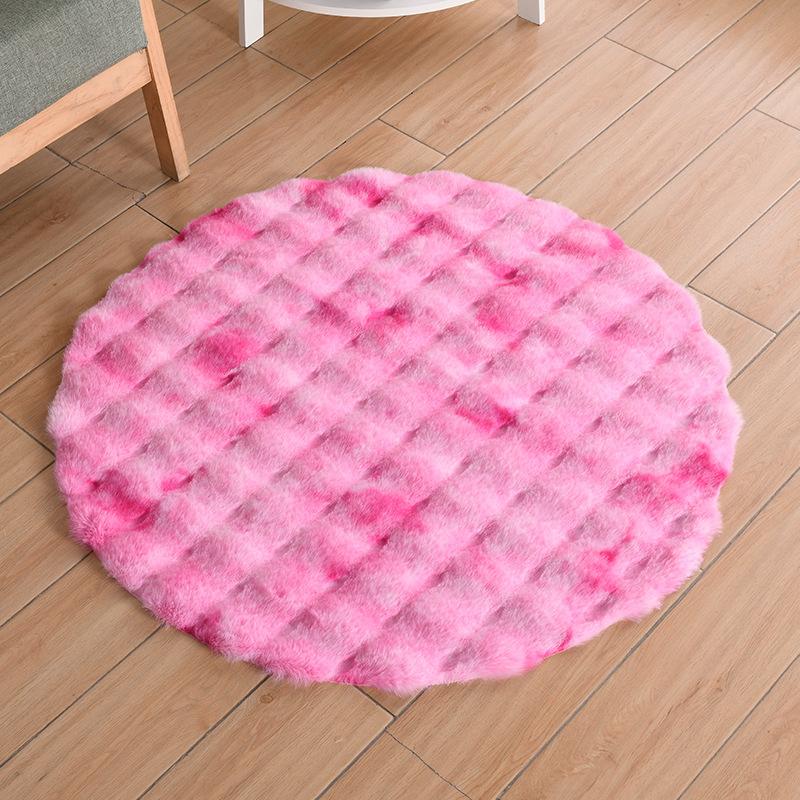 Super Soft Plush Round Rug Mat Fluffy Carpets for Living Room Home Decor Bedroom Kid Room Decoration Rug