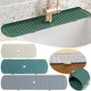 Silicone Drain Mat, Kitchen Faucet Sink Splash Guard,  Sink Draining Pad Behind Faucet,For Kitchen & Bathroom Countertop Protect