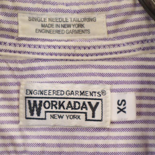 ENGINEERED GARMENTS Made in USA gestreiftes Langarm-Button-down-Hemd XS Herren Gebraucht