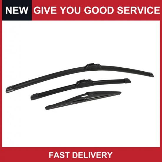 

Pack of 3 For Infiniti QX60 Front Rear Windshield Wiper Blade Set 26 17 12