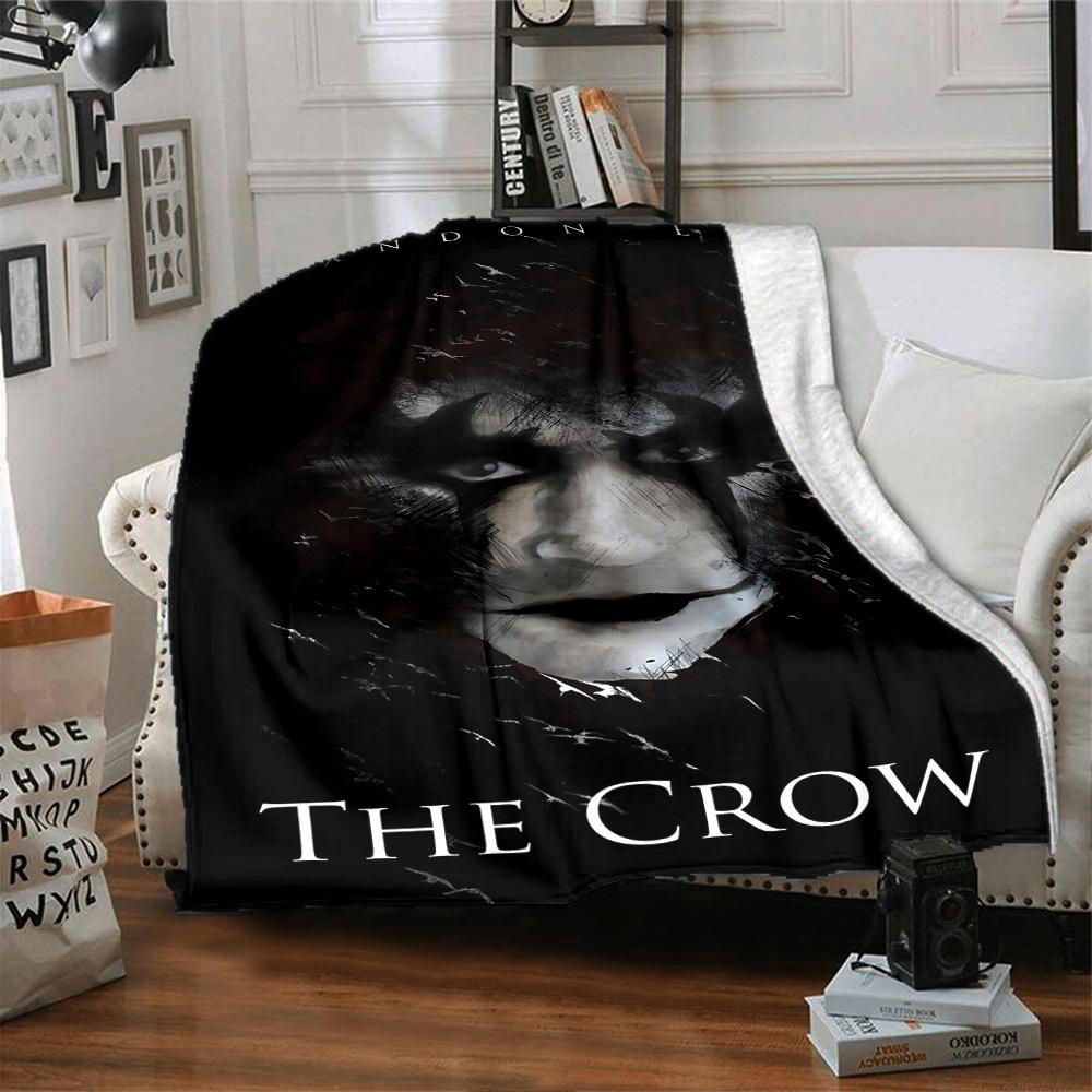 1pc Brandon Lee The Crow Throw Blanket Soft Flannel, Cozy All Season Polyester Perfect for Home, Office