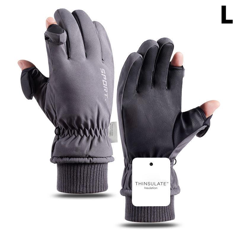 All-Weather Touchscreen Gloves for Men Waterproof Winter Gloves for Running, Cycling, Motorcycle&Daily Commute Warm Fleece Lined