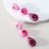 Fashion New Design Resin Acrylic Pendant Earrings For Women Big Rhinestone Drop Earrings Jewelry Accessories
