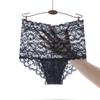 Sexy Lace Panties for Women High Waist Ultra-thin See-through Mesh Underwear Panties Large Size Cotton Crotch Briefs Lingerie