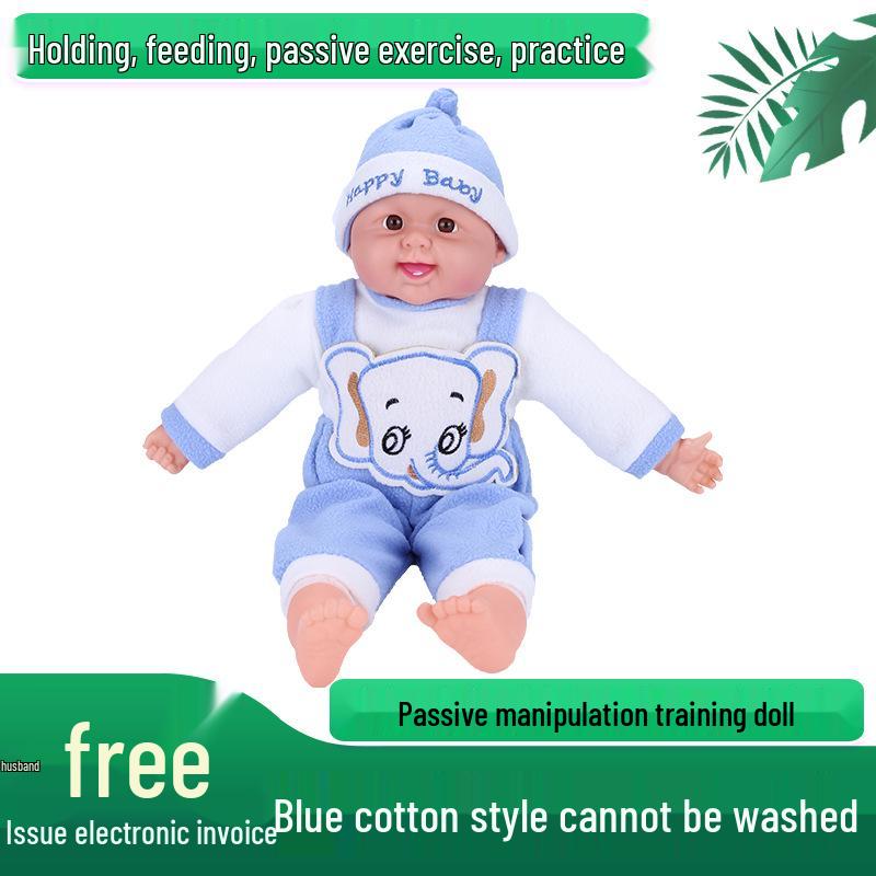 Infant Caregiver Training Simulation Doll: Vinyl Baby Model with Teaching Aids