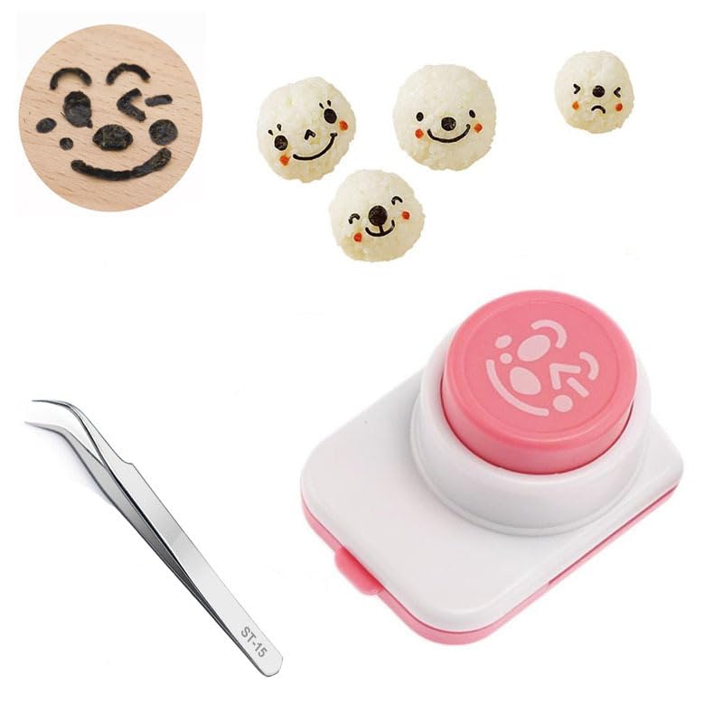 Ogusy Seaweed Punch with Character Bento Shape Seaweed Nori Shape Bento Cute Bento Box Accessory Tweezers, Accessories, Punch, Cutter, Punch, Cutting,
