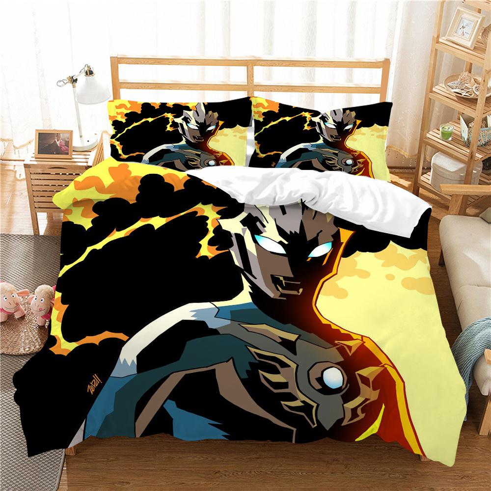 Bedding Cover Suit Ultraman Printing Teens Fashion Bedspread Polyester Pillowcase Home Textiles Duvet Cover