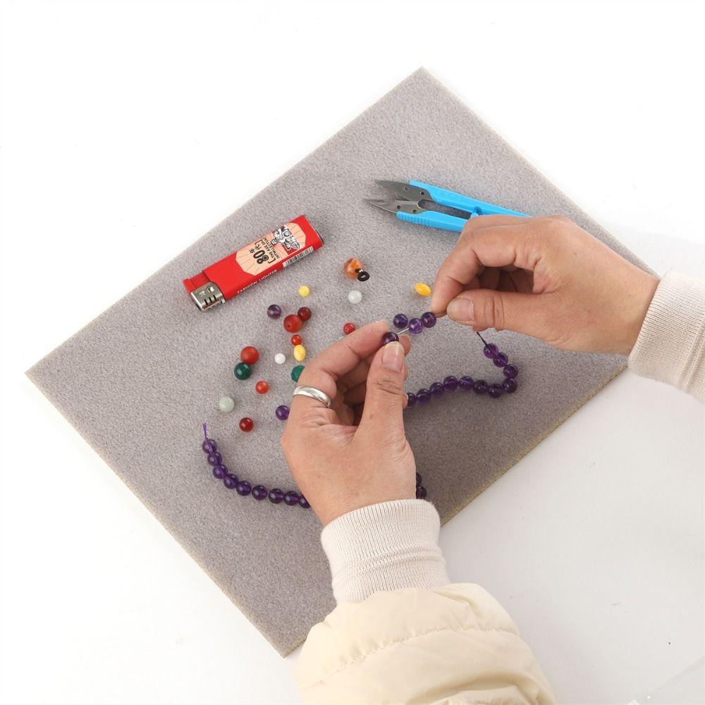 Für Schmuckherstellung Perlen Verstreut DIY Beflockungsmatte Schmuck Perlenwerkzeug Schwammmatte Perlenmatte