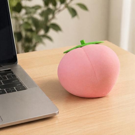 Stress Relief Toy Giant Peach Toy Realistic Large Squeeze Soft Simulated Fruit Sensory Desk for Adults & Kids Anxiety