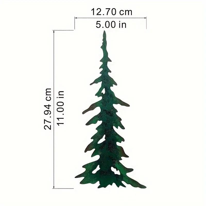 

1 шт/2 шт/3 шт Металлическое настенное искусство Рождественский декор для дома, наружное настенное искусство, декор для стен в виде дерева, рождественское домашнее металлическое искусство для гостиной чёрный