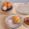 with Binaural Handle Stainless Steel Frying Filter Round Mesh Plate  Fried Chicken