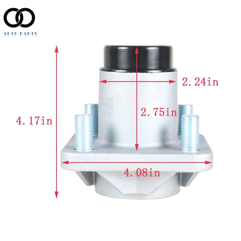 2x Golf Cart Front Wheel Hub Assembly For EZGO RXV 2008-up Gas & Electric