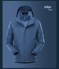 All-Weather 3-in-1 Detachable Mountain Jacket: Waterproof, Windproof, and Warm for Outdoor Climbing - Men's and Women's Styles
