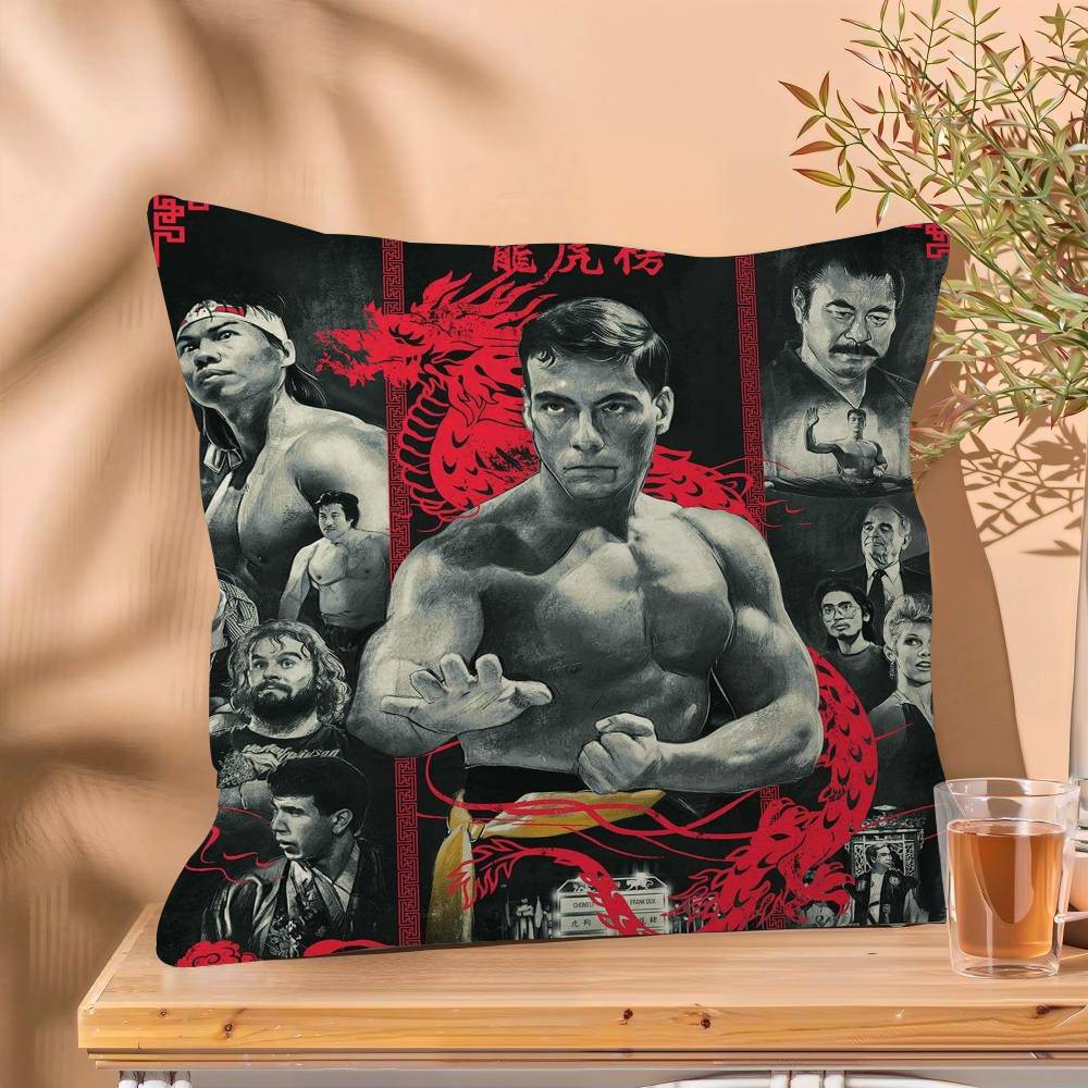 Bloodsport Vintage Movie Pillow Cushion Cover Pillowcase Living Room Sofa Home Decor Customized