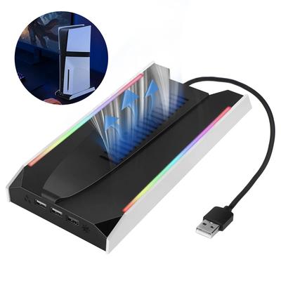 עבור Ps5 Slim/Ps5 Pro מעמד קירור אנכי בסיס RGB תחנת עגינה למטען בקר אוזניות VR עבור Ps5