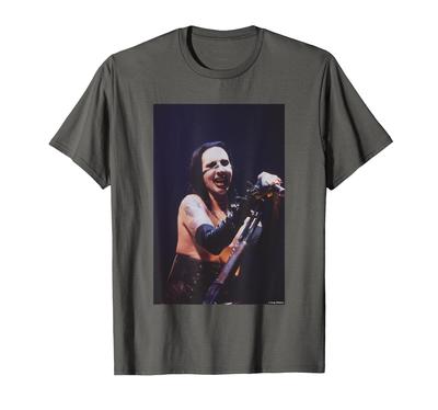 Marilyn Manson Live On Stage T-Shirt by Andy Wiltshire