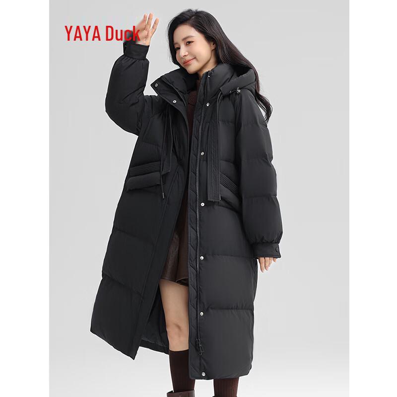 

Женский пуховик YAYA длиной до колена с капюшоном
