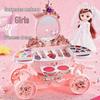 Ensemble de coiffeuse pour enfants: Boîte à Maquillage Cosmétique pour Filles - Cadeau d'Anniversaire Parfait
