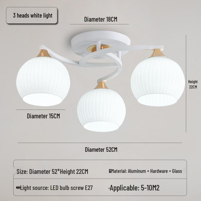 Современный минималистичный скандинавский кремовый тыквенный люстра для гостиной или спальни