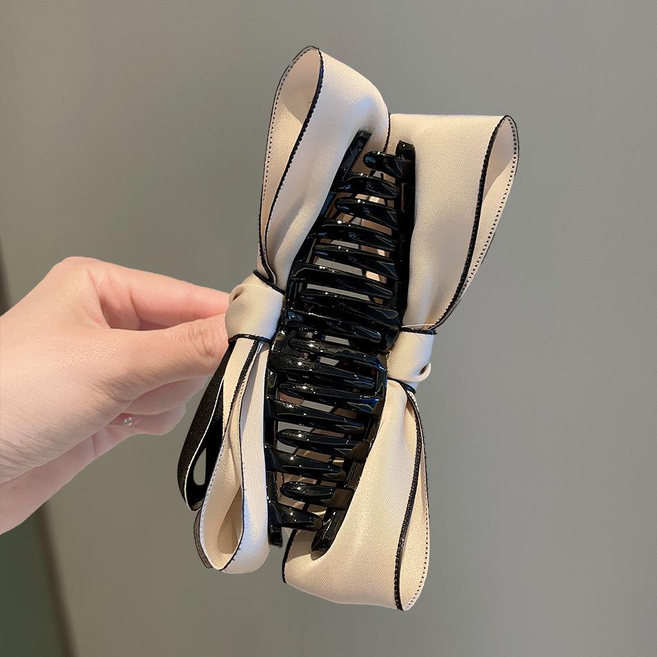 2023 Stylish Runaway Princess Bow Hair Clip: Double-Sided Shark Claw Hairpin