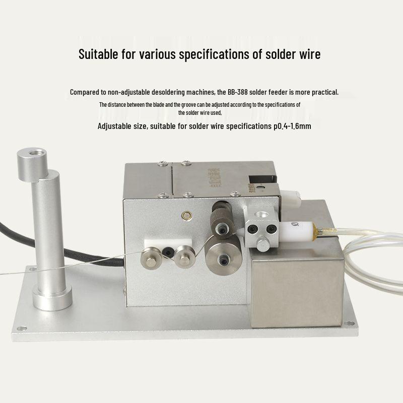 BB-388 Automatic Foot Pedal Solder Wire Feeder - Compact Soldering Machine with Solder Output Box