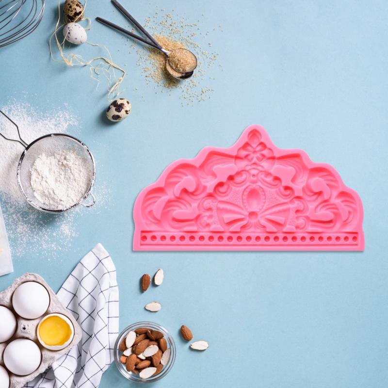 Cute Crown Shape Sugar Craft Paste Mold Chocolate Candy Art Silicone Soap Mold Household Candle Molds DIY Handmade
