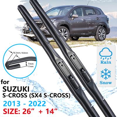 Car Front Wiper Blade For Suzuki S-Cross SX4 JY 2013~2022 Windscreen Windshield Wipers Accessories    2018 2017