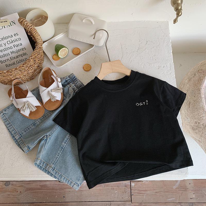 Koreanisches Cartoon Kinder Locker Kurzarm T-Shirt - Sommer 2025 Jungen Halbarm Oberteil