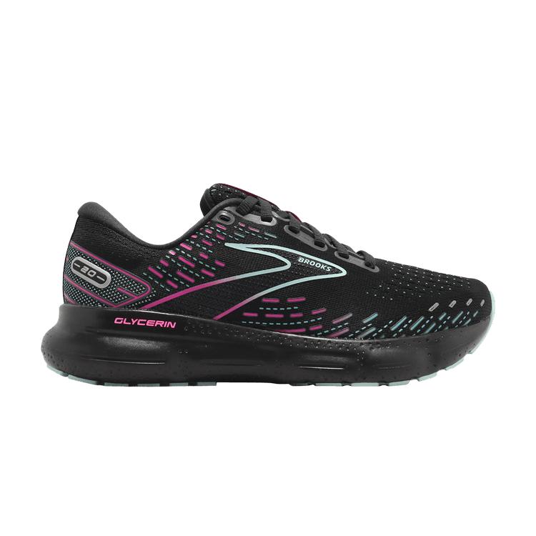 

Brooks Glycerin 20 Black Blue Pink Women Sneakers Blue-Light 120369-1B-005