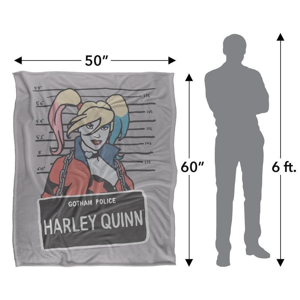 Batman Line Up Harley Quinn Blanket