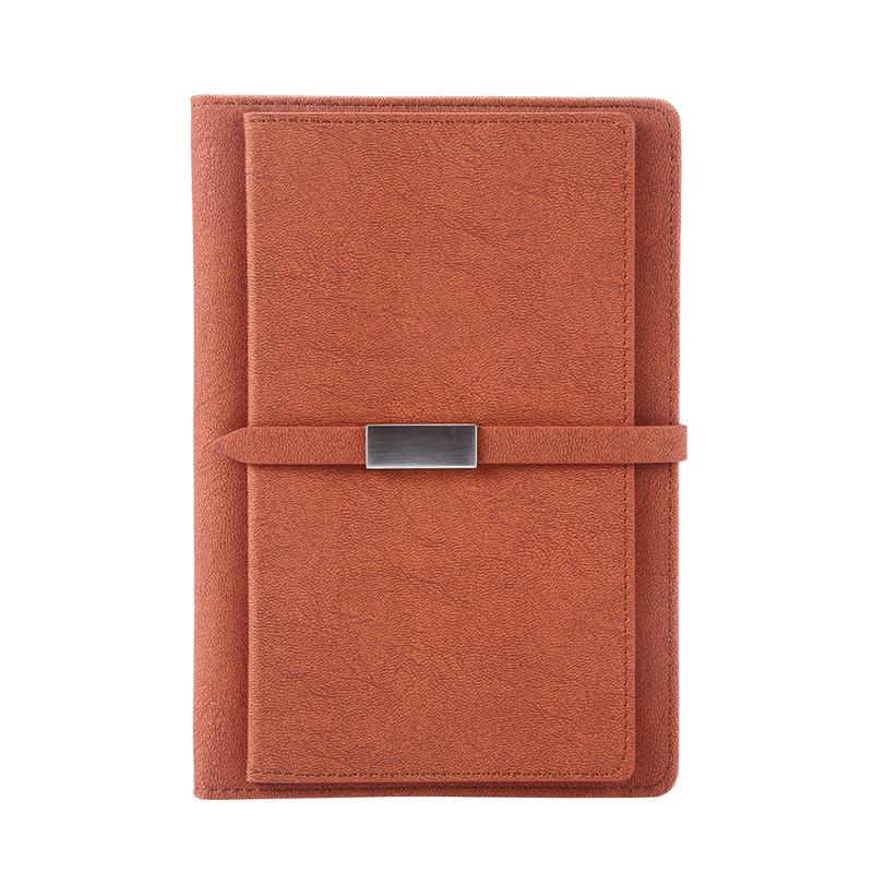 A5 Business Card Holder Notebook with PU Leather Cover and Buckle - Custom Logo Gift Set