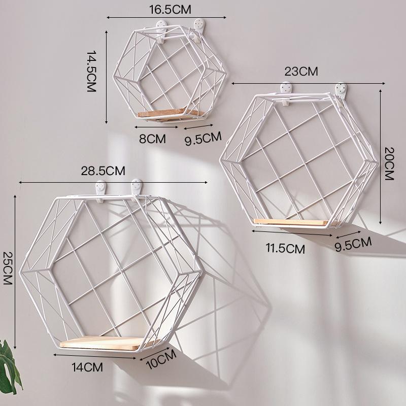 3PCS Iron Shelf Plant Stand Bookshelf Living Room Display Shelf Wall Organizer Storage Rack Display Cabinet Home Furniture